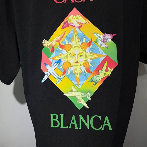Casablanca Black 'Les Elements' T-Shirt - Picture 7 of 7